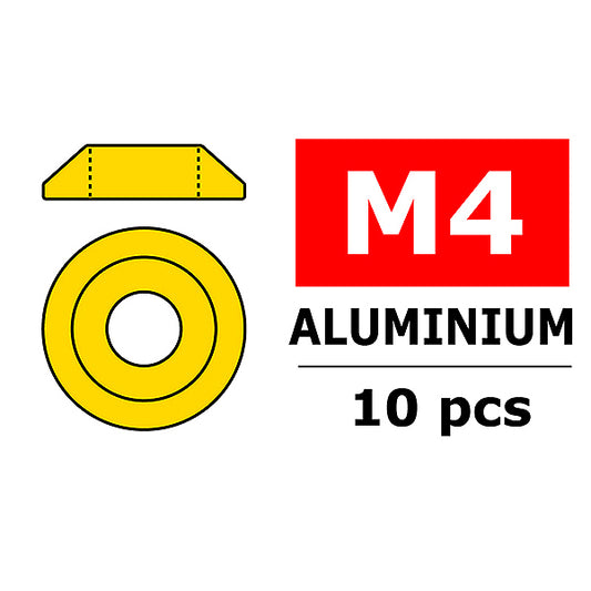 Corally Aluminium Washer for M4 Button Head Screws O C-3211-40-0