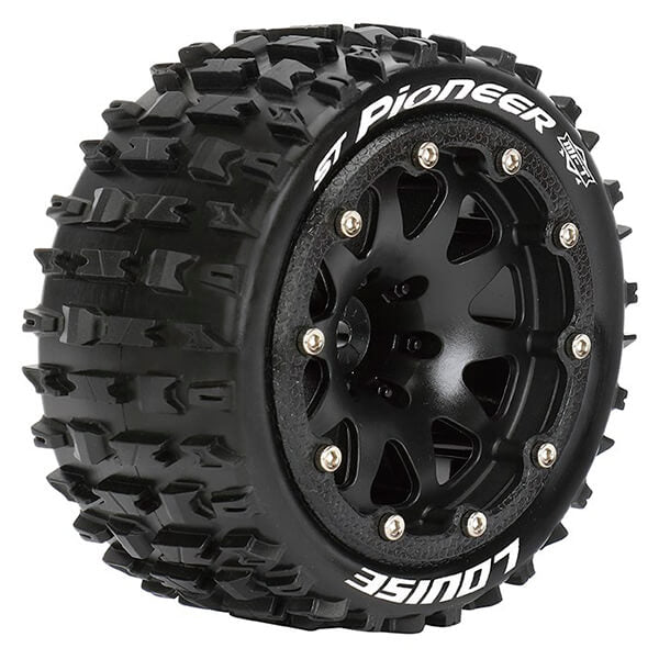 Louise RC St-Pioneer 1:10 Soft Hex 14mm Black Arrma Granite Black L-T3312SBM