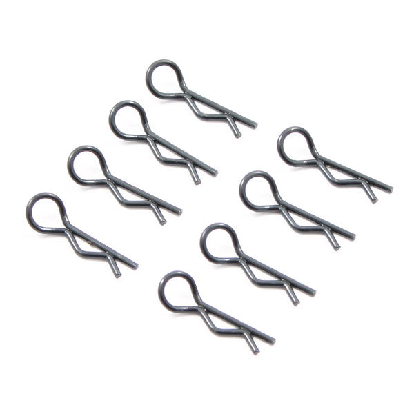 Fastrax Black Small Body Clips (8) FAST212BK