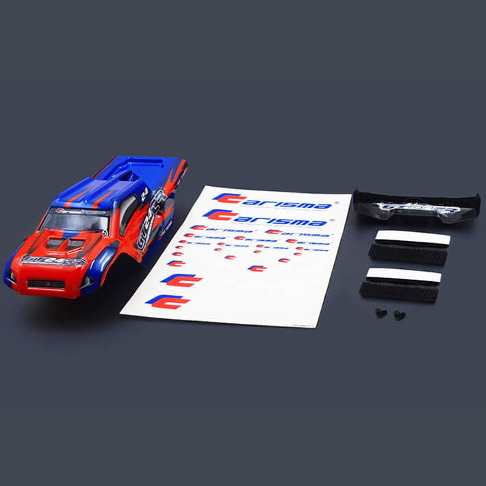 Carisma GT24Tr Truggy Body Painted Body Set (Red/Blue) CA15688