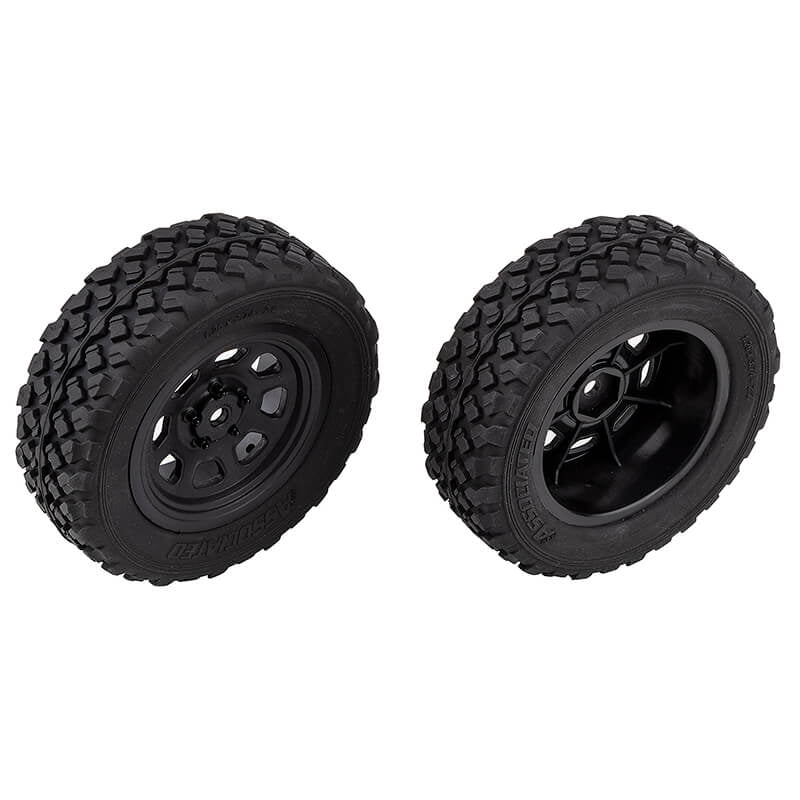 Team Associated Pro2 LT10SW Front Wheels & Tyres Mounted AS72113
