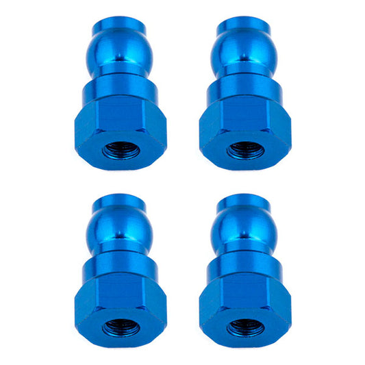 Team Associated Shock Bushings 12mm Blue Aluminum (4) AS91816