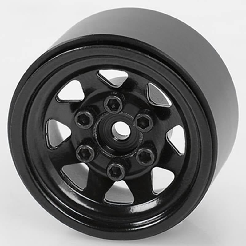 RC4WD Stamped Steel 1.0" Stock Beadlock Wheels (Black) Z-W0229
