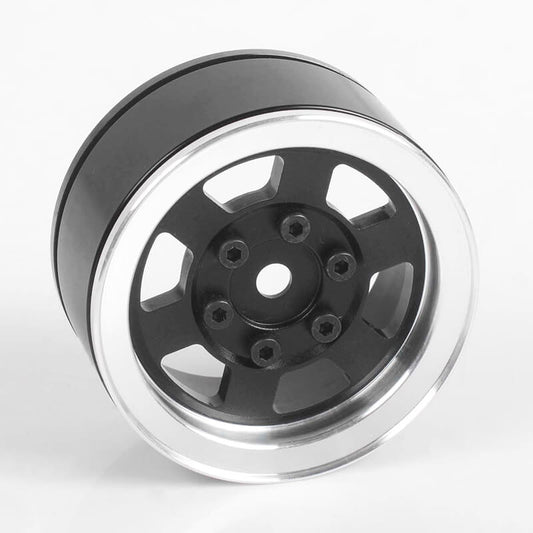 RC4WD Six-Spoke 1.55" Internal Beadlock Wheels (Black)