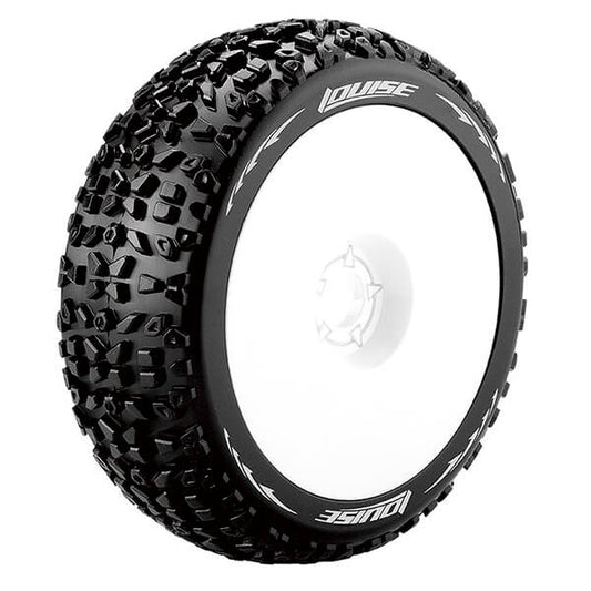 Louise RC B-Mazinger 1:8 Fr/Rr Soft Hex 17mm White L-T3108SW