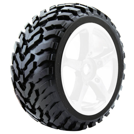 Fastrax 1:8 Truggy Arrow MTd On 5-Spoke White 0 Offset(Pr) FAST1096W-0