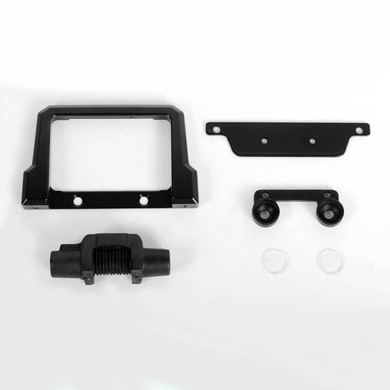 RC4WD Metal Bumper w/Plastic Winch & Light for 1:18 Gelande II D90