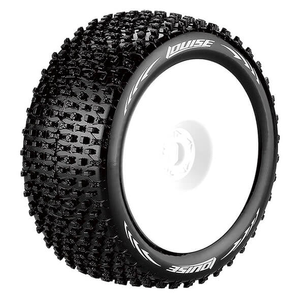 Louise RC T-Pirate 1:8 Fr/Rr Soft 1/2" Offset White L-T3134SWH