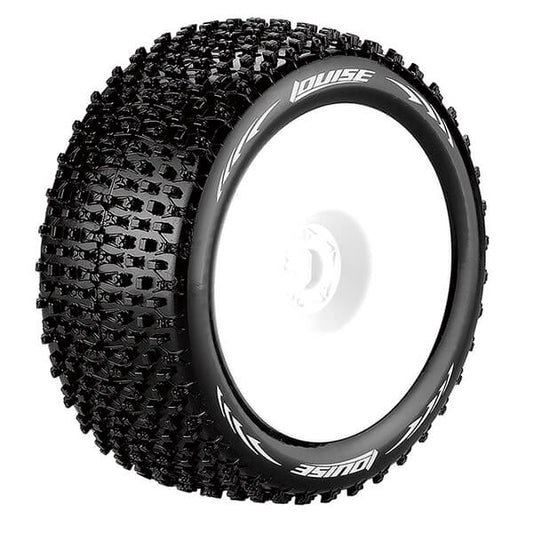 Louise RC T-Pirate 1:8 Fr/Rr Soft 1/2" Offset White L-T3134SWH