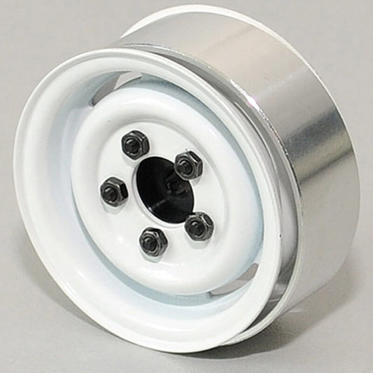 RC4WD 1.55" Landies Vintage Stamped Steel Beadlock Wheels (White) Z-W0076