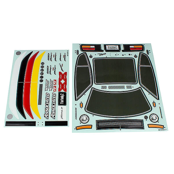 Team Associated Apex 2 Sport Datsun 240Z Decal Sheet AS31908