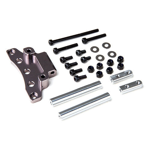 Gmade Front Upper Link Mount (Titanium Grey) for GS01 Axle GM30020