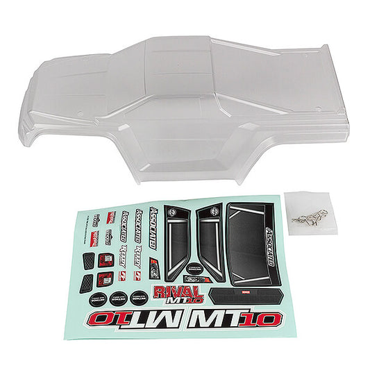 Team Associated Rival MT10 V2 Clear Bodyshell AS25829