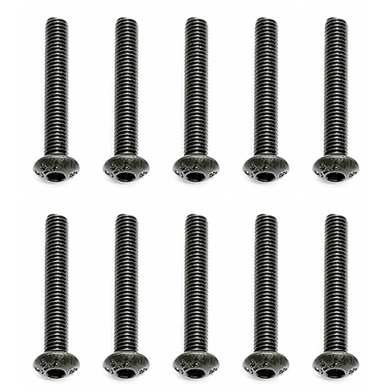 Team Associated M3 X 20 Button Head Hex Screws (10) AS25188