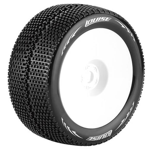 Louise RC T-Turbo 1:8 Fr/Rr Soft 1/2" Offset White L-T3112SWH