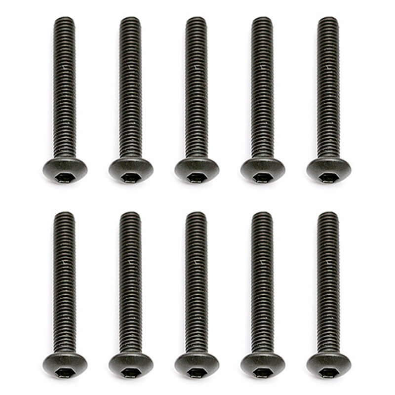 Team Associated M3 X 22 Button Head Hex Screws (10) AS25189