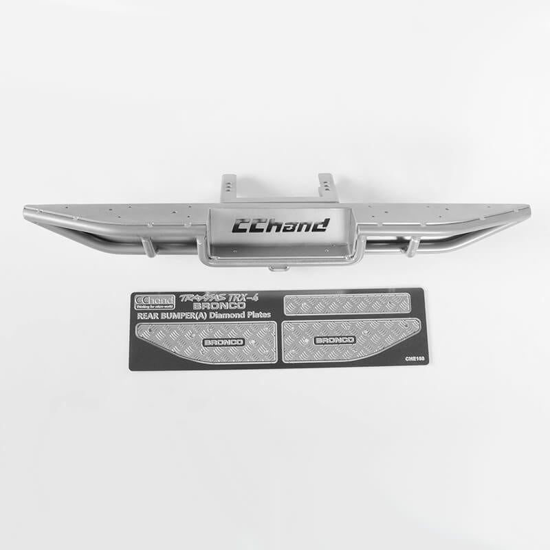 RC4WD Ranch Rear Step Bumper for Traxxas TRX-4 '79 Bronco Ranger Xlt (Silver)
