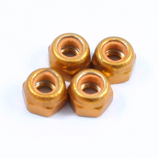 Fastrax M3 Gold Locknuts (4pcs) FASTM3G