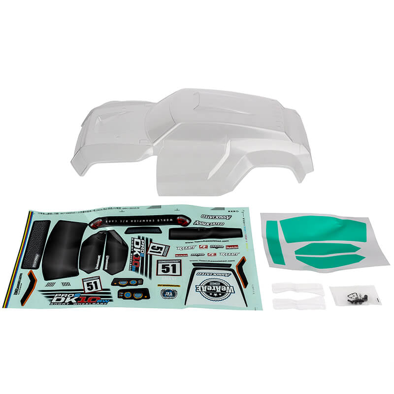 Team Associated Pro2 Dk10Sw Desert Buggy Body Clear AS72119