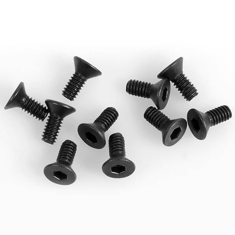 RC4WD Steel Flat Head Socket Cap Screw M2 X 5mm (Black) Z-S1610