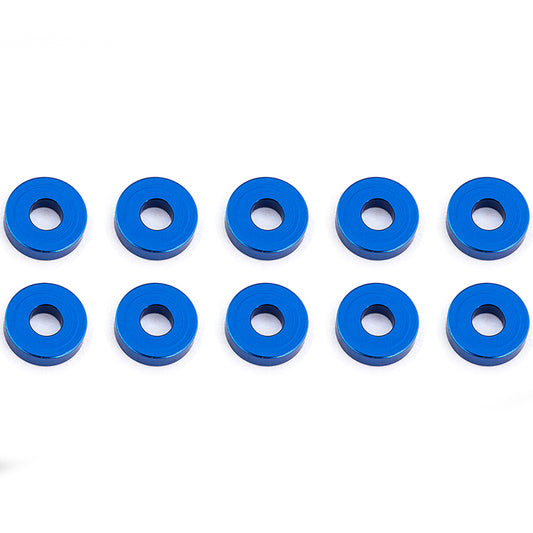 Associated Blue Aluminum Bulkhead Washers 7.8 X 2.0 mm (10) AS31386