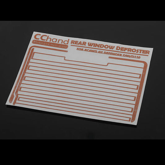 RC4WD Rear Window Defroster Decal for Gelande II (D90/D110)