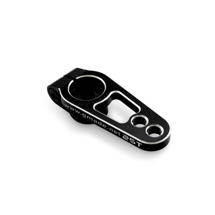 Gmade Aluminum Clamping Servo Arm (Black) (25T) GM30160