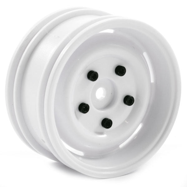 FTX Outback Steel Look Lug Wheel (2) - White FTX8171W