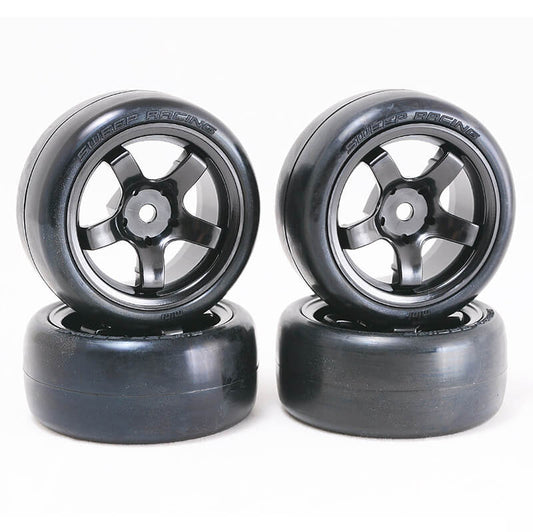 Sweep D-High End Compound Mini Tyres Pre-Glued 36Deg 4Pcs D-MN36PG