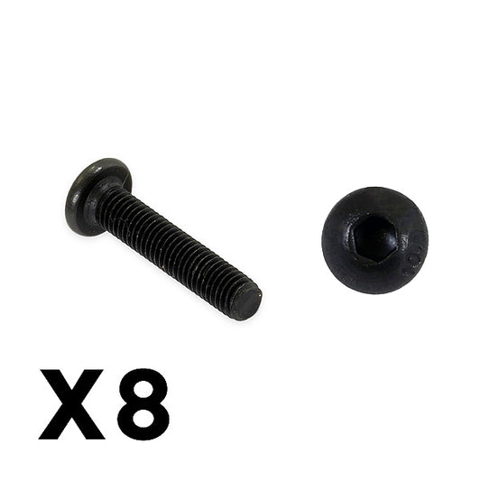 FTX Outback Fury Button Head 3 X 16mm Hex Screw (8Pc) FTX9188