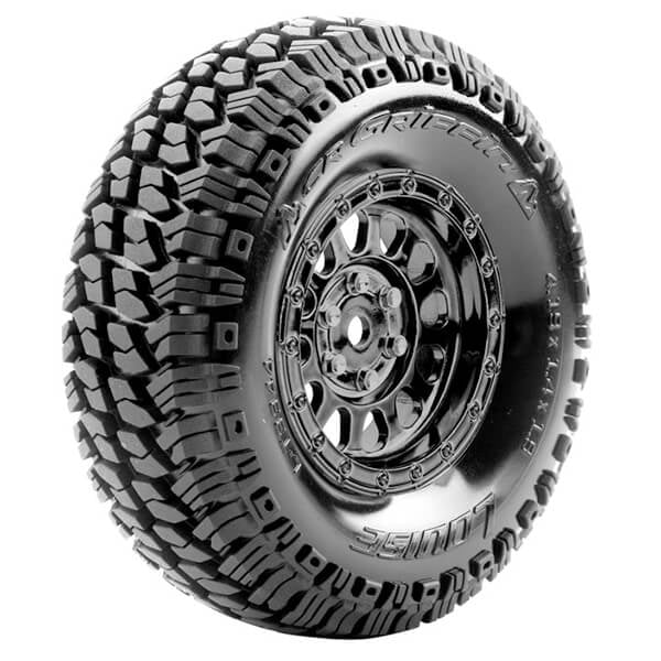 Louise RC Cr-Griffin 1:10 Super Soft Black Chrome Hex 12mm L-T3344VBC