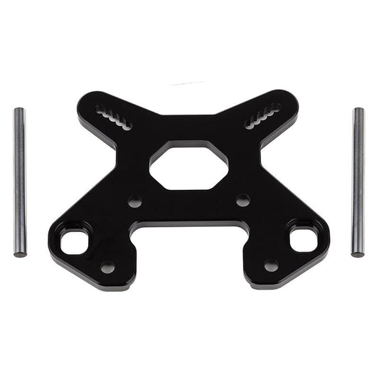 Associated RC8B4 Front Shock Tower V2 Black Aluminium AS81504