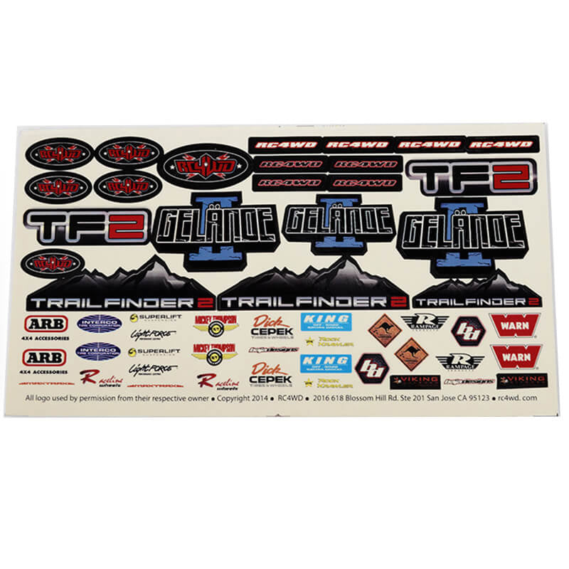 RC4WD Logo Decal Sheet Z-S1274