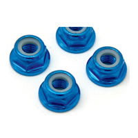 Fastrax M5 Blue Flanged Locknuts (4) FTM5BF