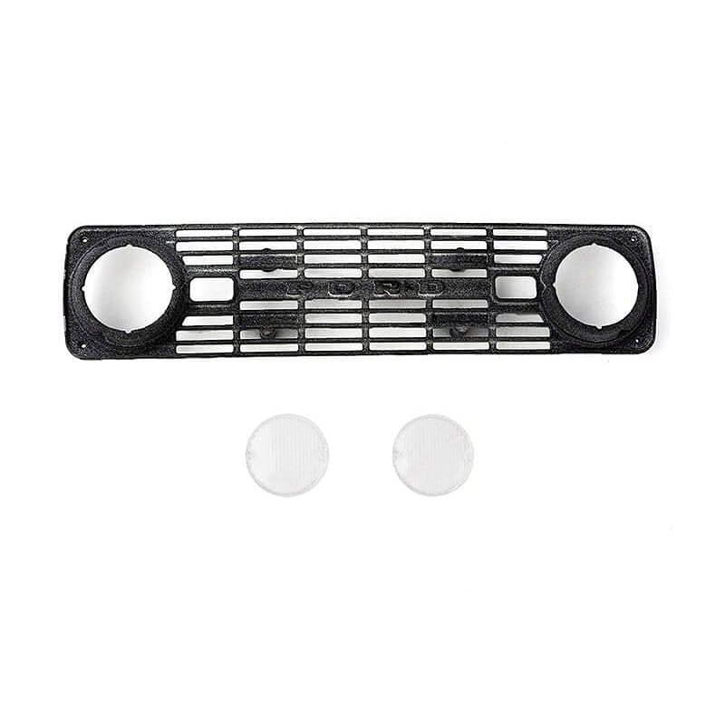 RC4WD Front Grille & Lenses for Axial SCX10 III Early Ford Bronco (Gray)