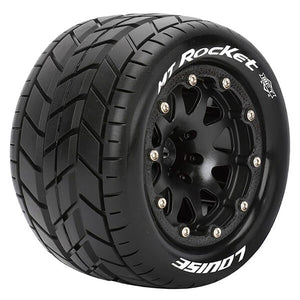 Louise RC MT-Rocket 1:10 Soft Bead-Lock/0 Offset Hex 12mm Black L-T3307SB
