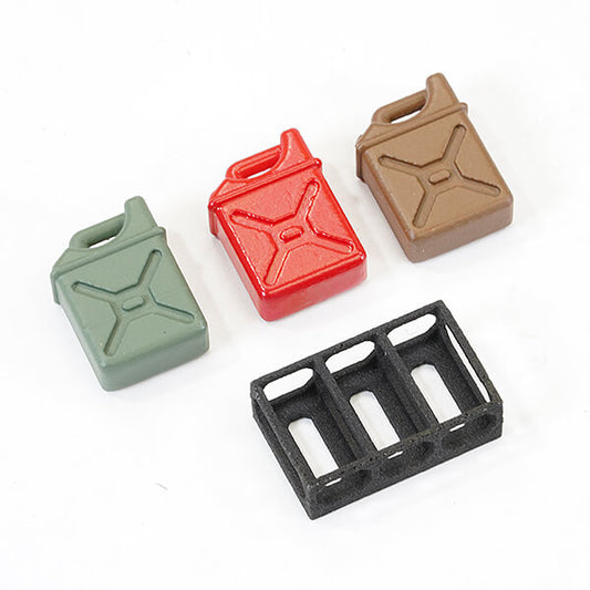 Fastrax 1:24 Oil Tank Set with Base (3Pc) 14X9.8X5.4mm FAST2404