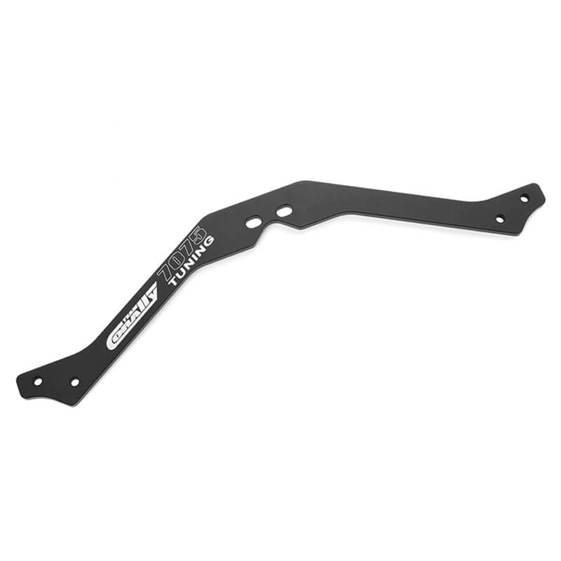 Corally Chassis Brace Center Upper Asuga XLR Swiss Made 7075 T6 3mm Hard Anodised Black C-00180-1126
