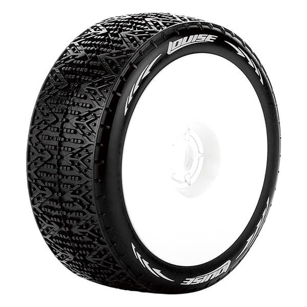 Louise RC B-Phantom 1:8 Fr/Rr Super Soft Hex 17mm White L-T3152VW