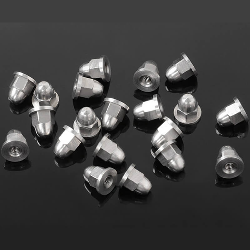 RC4WD M2 Flanged Acorn Nuts (Silver) Z-S1725
