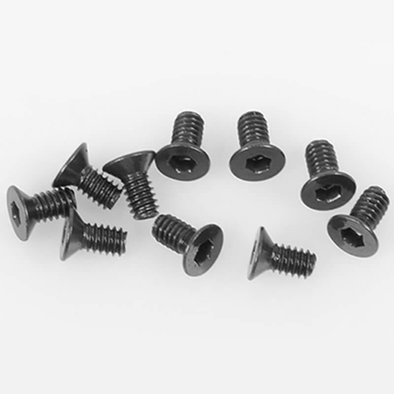 RC4WD Steel Flat Head Cap Screw M2 X 4mm (10) Z-S1516