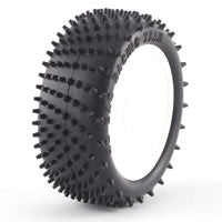HoBao Angle Spike 1:8 - Set Of 4 - Pre-Glued White Wheels HFR03F-MW