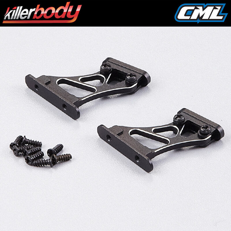 Killerbody Rear Wing Mount 1:10 Medium (Cnc Aluminum) KB48111MBK