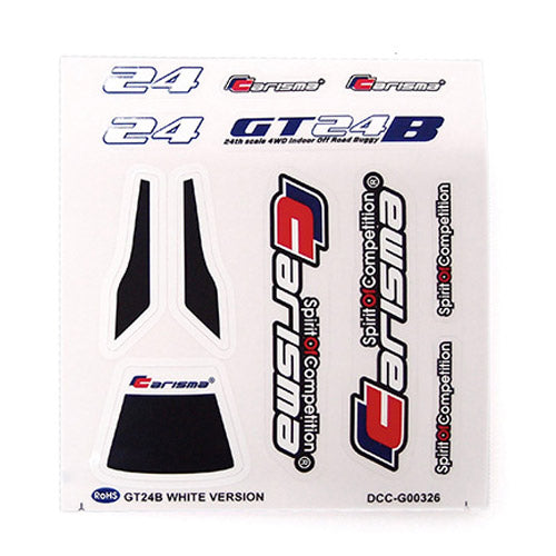 Carisma GT24B Ch/Ps Edition Decal Sheet CA15384
