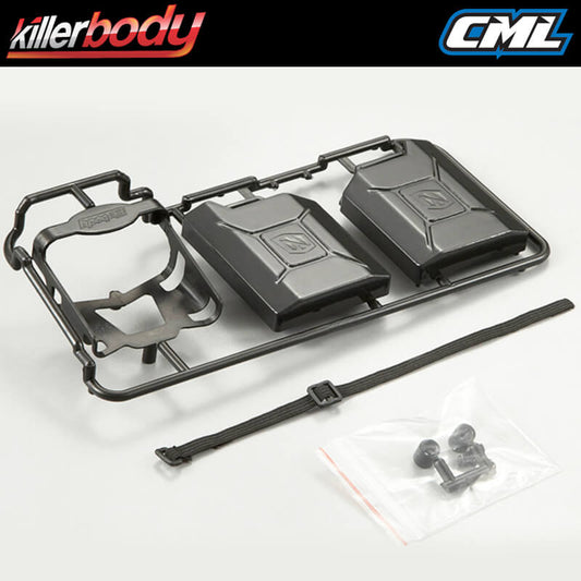 Killerbody Black Plastic Jerry Can Set KB48429