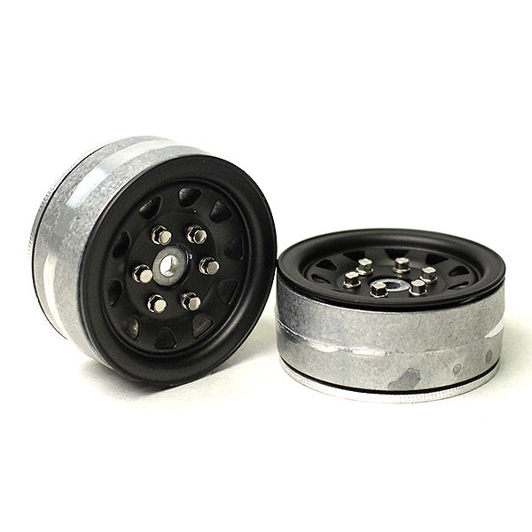 Gmade 1.9 Sr04 Beadlock Wheels (Matt Black) (2) GM70494