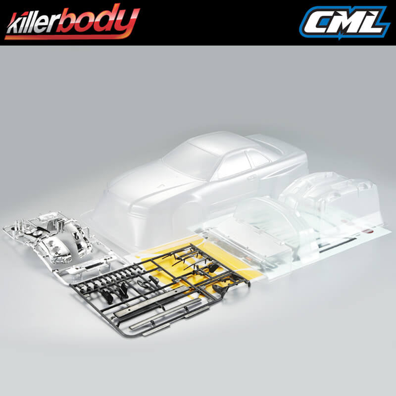 Killerbody Nissan Skyline R34 195mm Clear Body KB48626