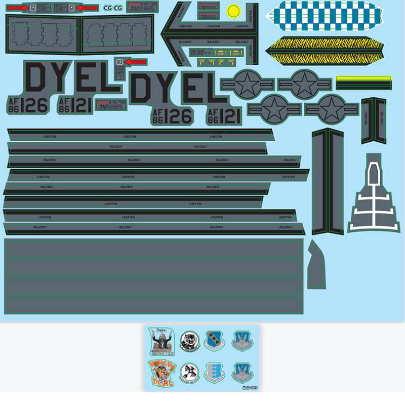 XFly B-1B Lancer Decal Sheet Standard XF112-25