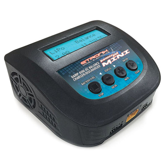 Etronix Powerpal Mini Ac 6A 60W Balance Charger/Discharger (Uk Plug) ET0204