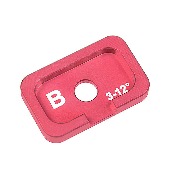 Corally Alum. Caster Adjustment Plate FSX10 B 3Deg 12Deg 1Pc C-00120-037